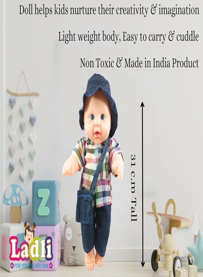 Ladli Cute HatBoy Babies Soft Cute Dolls for Kids Little Boy Toy Real Doll with Cap (Multicolor) - Image 4